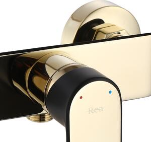 Sprchová baterie REA BLOOM - černá-zlatá (včetně ruční hlavice)