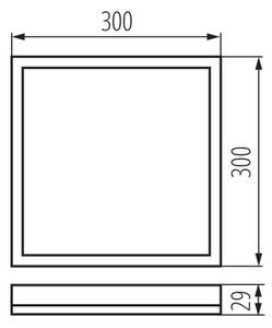 Kanlux 31532 - LED Stropní svítidlo AZPO LED/17,5W/230V 30x30 cm IP54 bílá