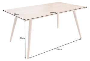 Massive home | Jídelní stůl Mystic 160 cm masiv sheesham 38412