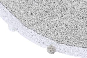 Ručně tkaný kusový koberec Bubbly Light Grey 120x120 cm