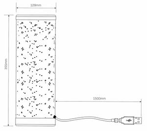 LED RGBW Stmívatelná stolní lampa STELLA MINI LED/5W/5V + dálkové ovládání