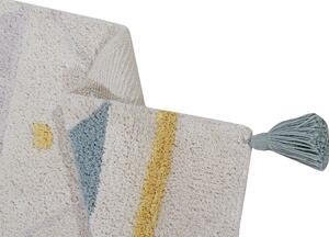 Ručně tkaný kusový koberec Azteca Natural-Vintage Blue 120x160 cm