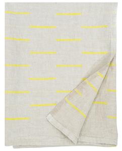 Lněný ručník Paussi, len-žlutý, Rozměry 95x180 cm