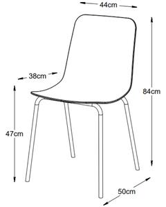 Černá plastová jídelní židle Unique Furniture Whitby