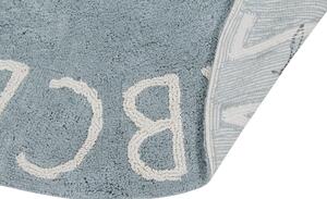Ručně tkaný kusový koberec Round ABC Vintage Blue-Natural 150x150 cm