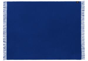 FEST Amsterdam Modrý vlněný pléd Ro 170 x 130 cm