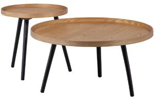 Hoorns Hnědý jasanový konferenční stolek Mireli 45 cm