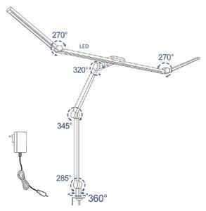LED Stmívatelná flexibilní stolní lampa LED/36W/230V 3000-6500K CRI 92 černá
