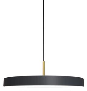 LED Lustr na lanku DISC LED/38W/230V pr. 45 cm černá