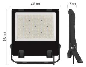 LED Reflektor AVENO LED/300W/230V 4000K 48000 lm IP66 černá