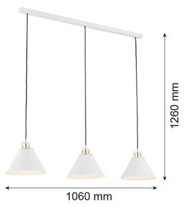 Argon 6291 - Stropní svítidlo FABIO 3xE14/7W/230V alabastr bílá