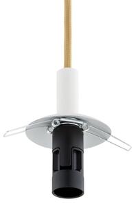 Argon 8451 - Lustr na lanku ALMIROS 1xE14/7W/230V pr. 12 cm alabastr bílá/zlatá