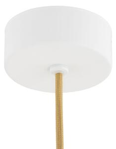 Argon 8451 - Lustr na lanku ALMIROS 1xE14/7W/230V pr. 12 cm alabastr bílá/zlatá