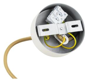 Argon 8451 - Lustr na lanku ALMIROS 1xE14/7W/230V pr. 12 cm alabastr bílá/zlatá