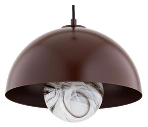 Argon 8444 - Lustr na lanku PIAVA 1xE14/7W/230V alabastr hnědá