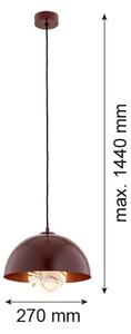 Argon 8444 - Lustr na lanku PIAVA 1xE14/7W/230V alabastr hnědá
