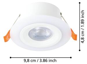 Eglo 900913 - SADA 3x LED Podhledové svítidlo CALONGE 3xLED/4,8W/230V bílá