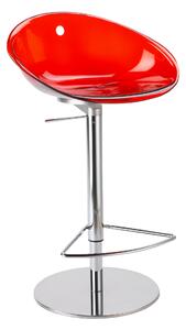 PEDRALI - Barová židle GLISS 970 červená - VÝPRODEJ - sleva 20 %