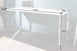 FurniGO Psací stůl bílý 160x60cm