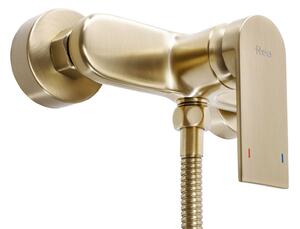 Sprchová baterie REA VERSO + ruční hlavice - broušené zlato
