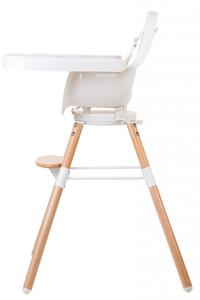 Židlička 2v1 Evolu ONE.80° Natural / White