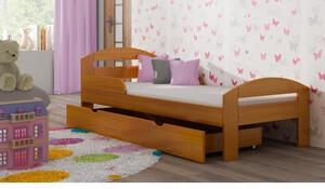 Postýlky a postele - Jednolůžková dětská postel - 190x90 cm Bez šuplíku Bílá Standardní bariéry