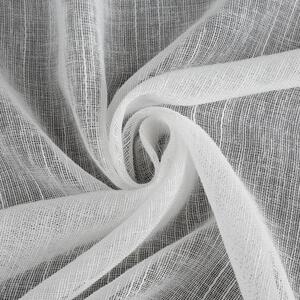 Bílá záclona na kroužcích CARLA 140x250 cm