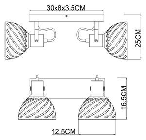 Globo 54661-2 - Bodové svítidlo MORI 2xE27/40W/230V