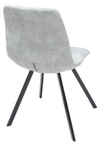 Židle AMSTERDAM kamenná šedá mikrovlákno skladem