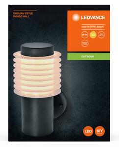 Ledvance - LED Venkovní nástěnné svítidlo RONDO LED/9W/230V IP44 antracit