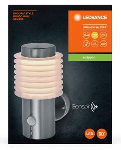 Ledvance - LED Venkovní nástěnné svítidlo se senzorem RONDO LED/9,5W/230V IP44
