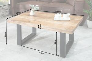 Konferenční stolek IRON CRAFT 100 CM masiv mango Nábytek | Obývací pokoj | Konferenční stolky | Všechny konferenční stolky