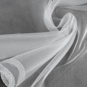 Bílá záclona na kroužcích LIZ1 s vlnkou 300x145 cm