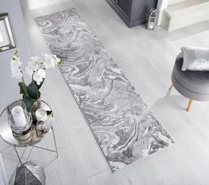 Kusový koberec Eris Marbled Silver 80x150 cm