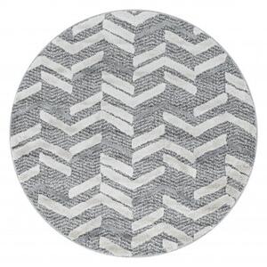 Ayyildiz, Moderní kusový koberec Pisa 4705 Grey | Šedá Typ: kulatý 80x80 cm