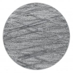 Ayyildiz, Moderní kusový koberec Pisa 4706 Grey | Šedá Typ: kulatý 200x200 cm