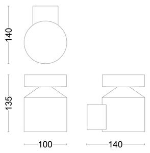 Philips - LED Venkovní nástěnné svítidlo LAVEN LED/6W/230V 2700K IP44