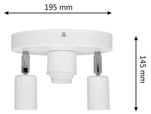 Bodové svítidlo CENTRO 3xE27/15W/230V bílá