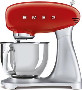 Kuchyňský robot SMEG nerezový podstavec - červená SMF02RDEU