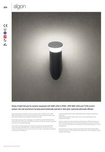 Redo 90073 - LED Venkovní nástěnné svítidlo ALGON LED/9W/230V IP65 černá