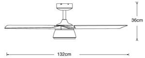 Lucci air 513072 - LED Stmívatelný ventilátor LED/18W/230V 3000/4000/6000K + DO