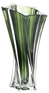 KŘISTÁLOVÁ VÁZA BOHEMIA YOKO GREEN 330MM