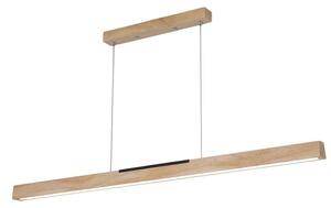 LED Lustr na lanku LED/22W/230V 4000K 120 cm borovice/masiv