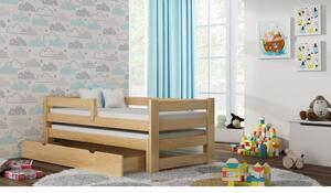 Postýlky a postele - Dvoupatrová dětská postel - 200x90/190x90 cm Bez šuplíku Bílá Standardní bariéry
