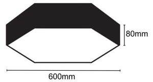 LED Stropní svítidlo LED/40W/230V 4000K pr. 60 cm
