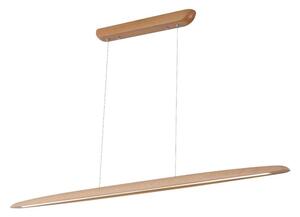 LED Lustr na lanku LED/22W/230V 4000K 130 cm buk/masiv