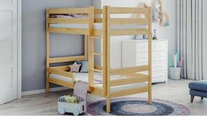 Postýlky a postele - Dětská patrová postel - 160x80 cm Bez šuplíku Bílá Standardní bariéry
