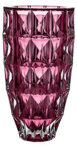 KŘISTÁLOVÁ VÁZA BOHEMIA DIAMOND PINK 280 MM