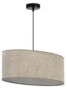 Duolla - Lustr na lanku OVAL 1xE27/15W/230V hnědá