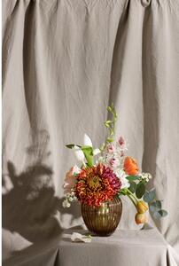 Hnědá skleněná váza Kähler Design Hammershøi, výška 14 cm